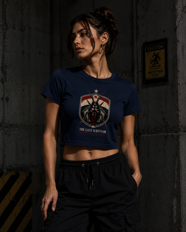 Cotton Stretch T Shirt Size Chart The Survivor Crop Top