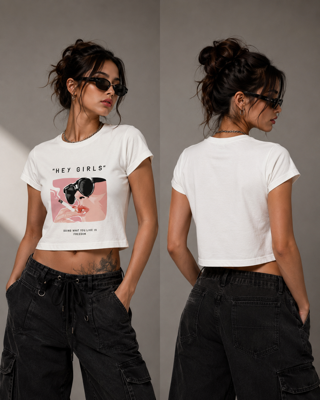 Hey Girls Baby Tee - Image 2
