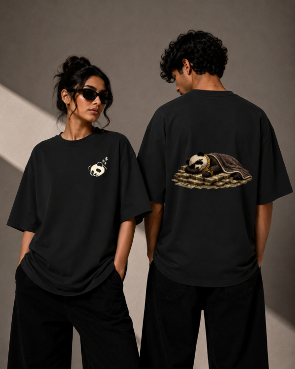 Sleeping Panda Unisex Oversized T-Shirt