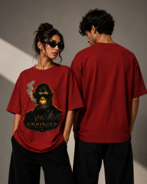 UNHINGED MONKEY Oversized Classic Unisex T-Shirt