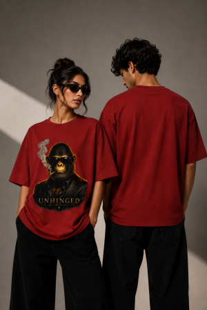 UNHINGED MONKEY Oversized Classic Unisex T-Shirt