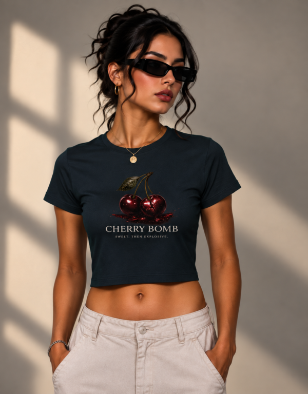 cherry bomb navy blue Cherry Bomb Baby Tee
