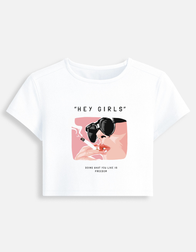 Hey Girls Baby Tee - Image 4