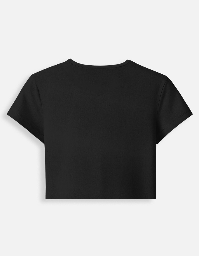 UNHINGED Black Baby Tee - Image 4