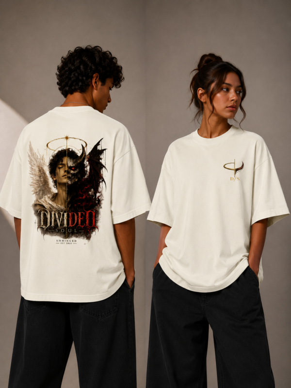 DIVIDED SOUL Unisex Oversized T-Shirt