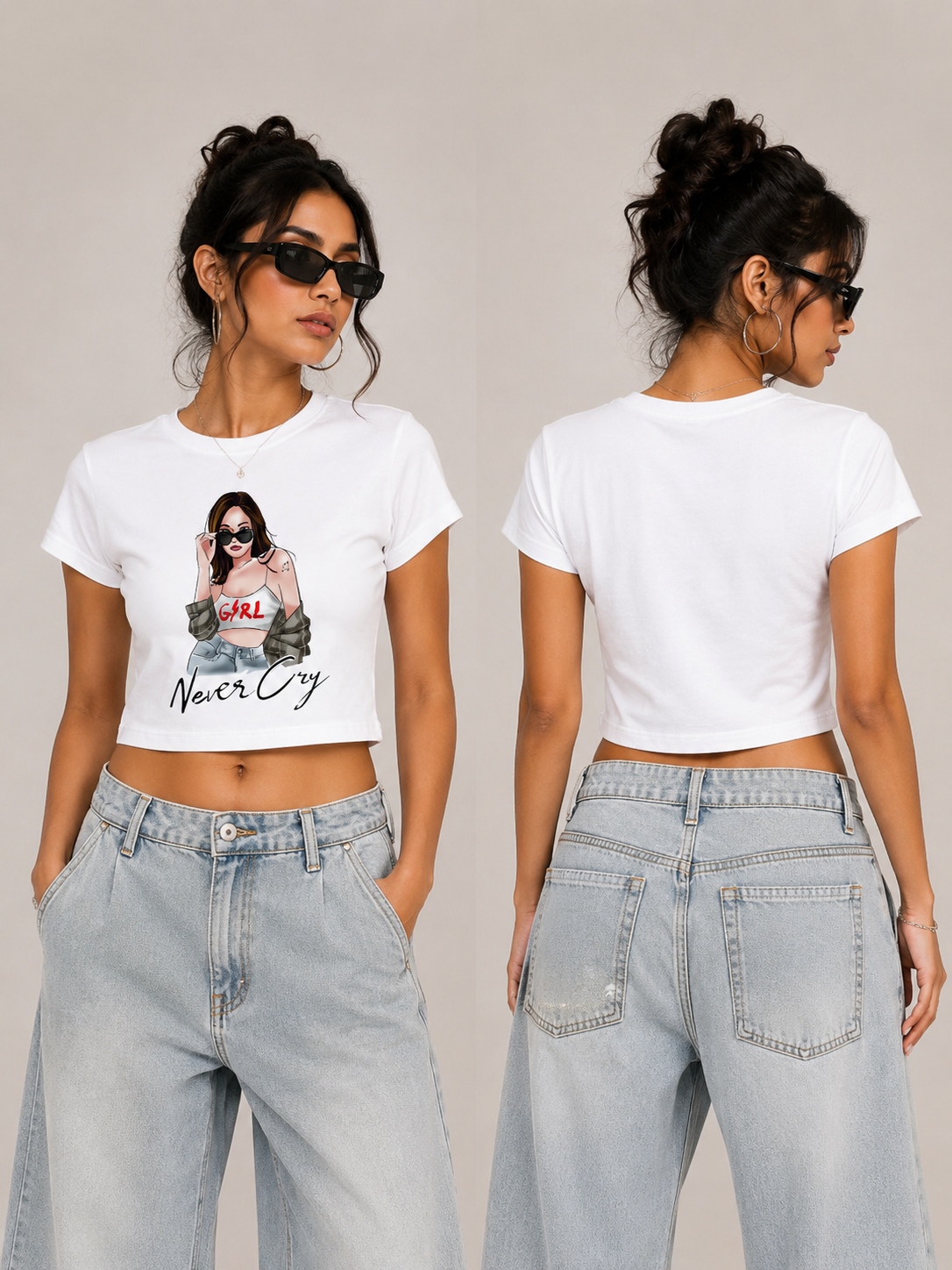 Girl Never Cry Baby Tee