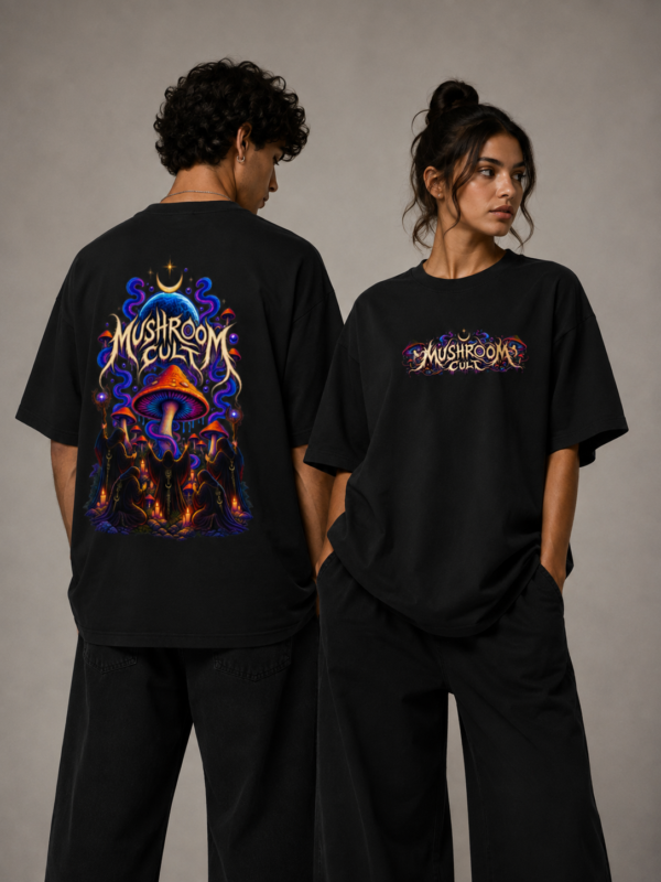 Mushroom Cult Unisex Oversized Classic T-Shirt