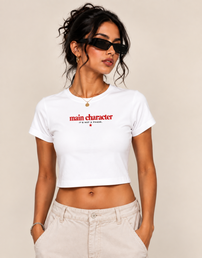 Main Character Baby Tee